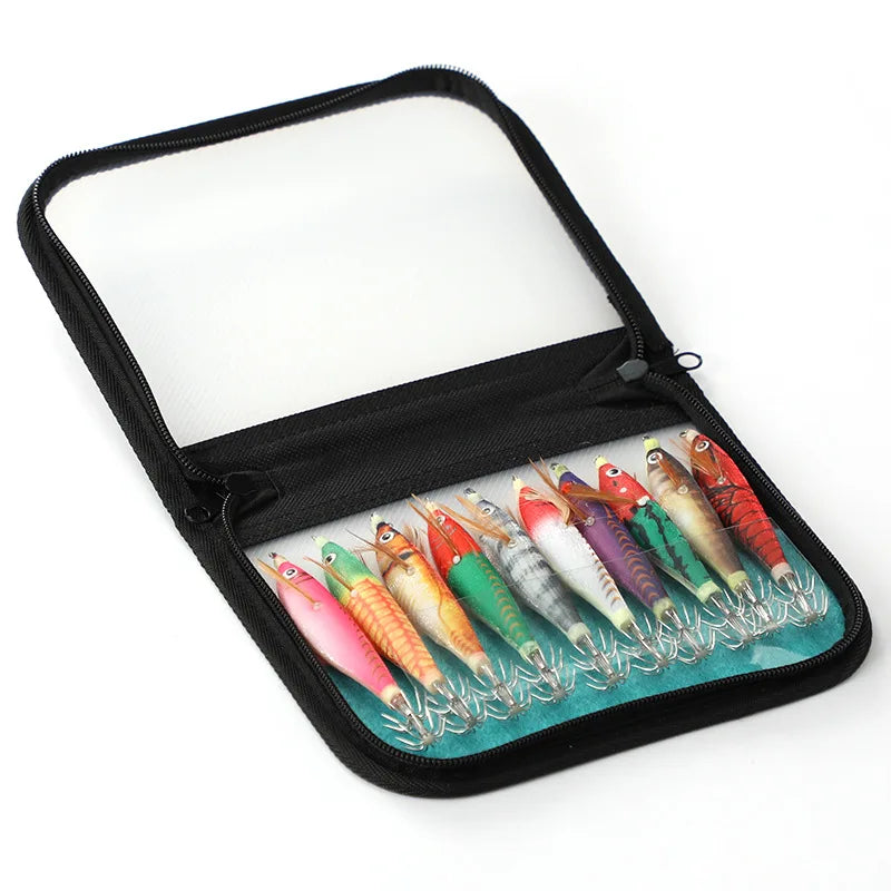 Wood Shrimp Squid Lure Set with Luminous Beads