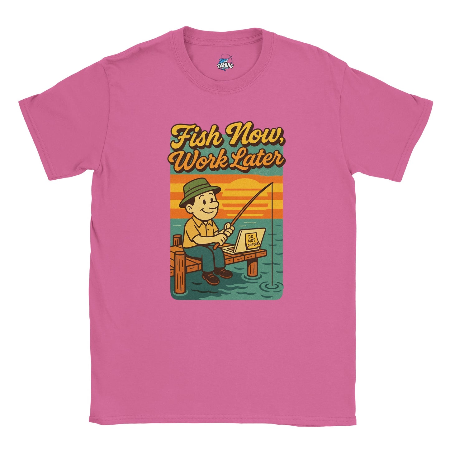 Fish Now, Work Later Fishing T-shirt - view 2