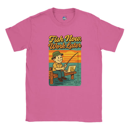 Fish Now, Work Later Fishing T-shirt - view 2