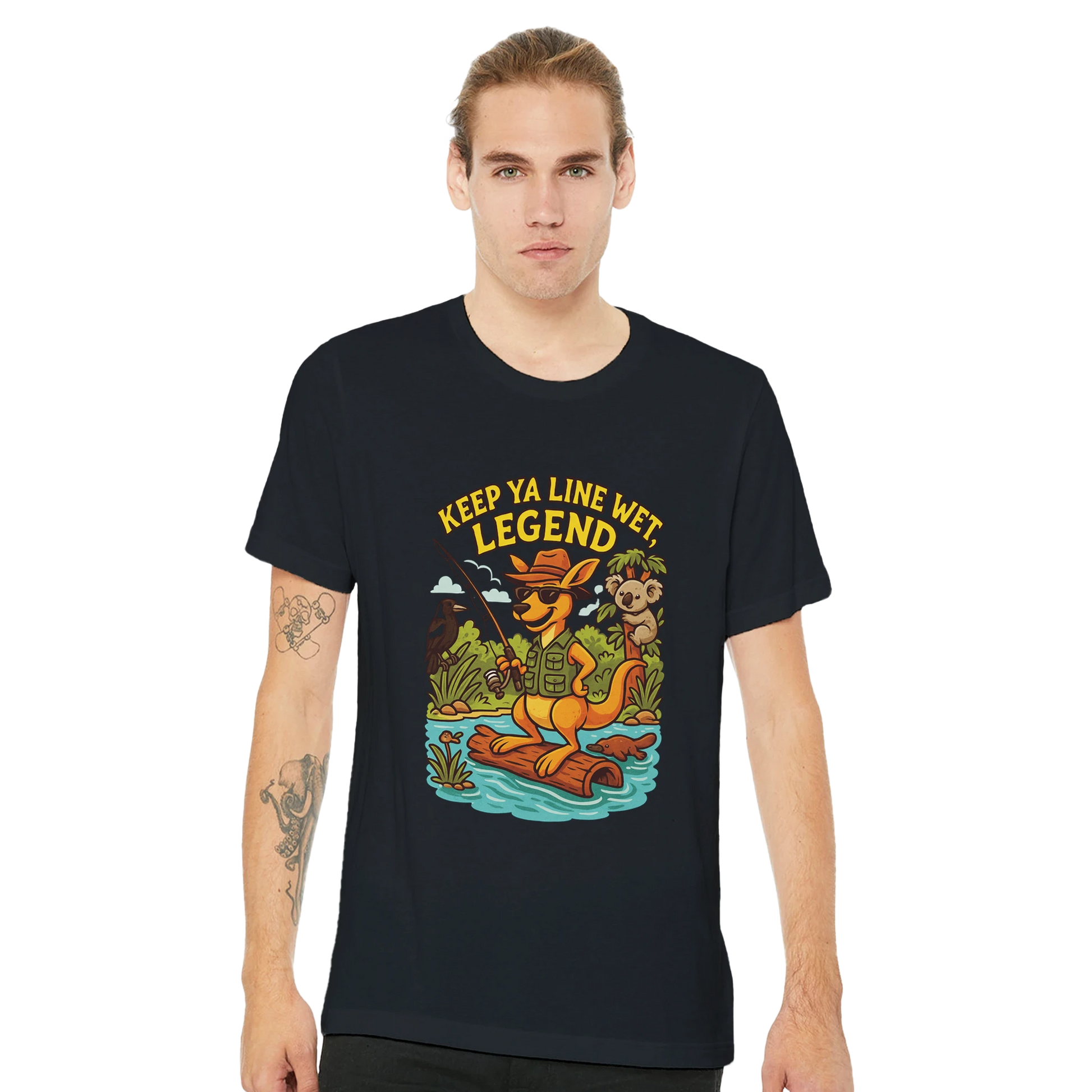 Keep Ya Line Wet, Legend Fishing T-shirt - view 2