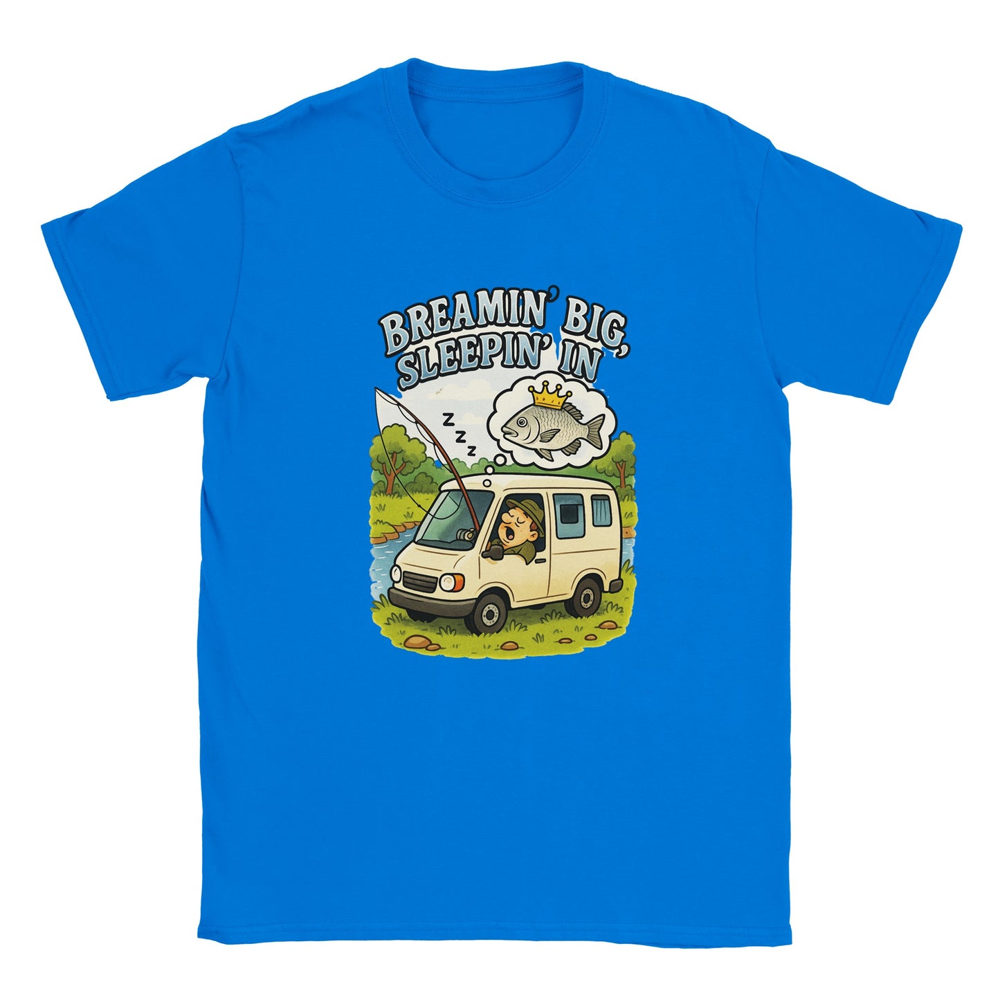 Breamin' Big, Sleepin' In Fishing T-shirt - view 5