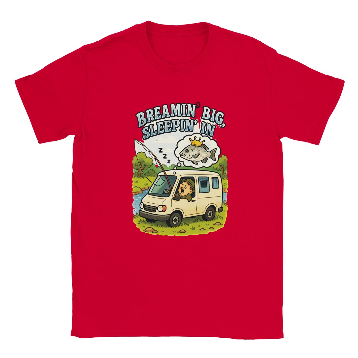 Breamin' Big, Sleepin' In Fishing T-shirt - view 8