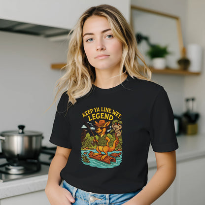 Keep Ya Line Wet, Legend Fishing T-shirt - view 3
