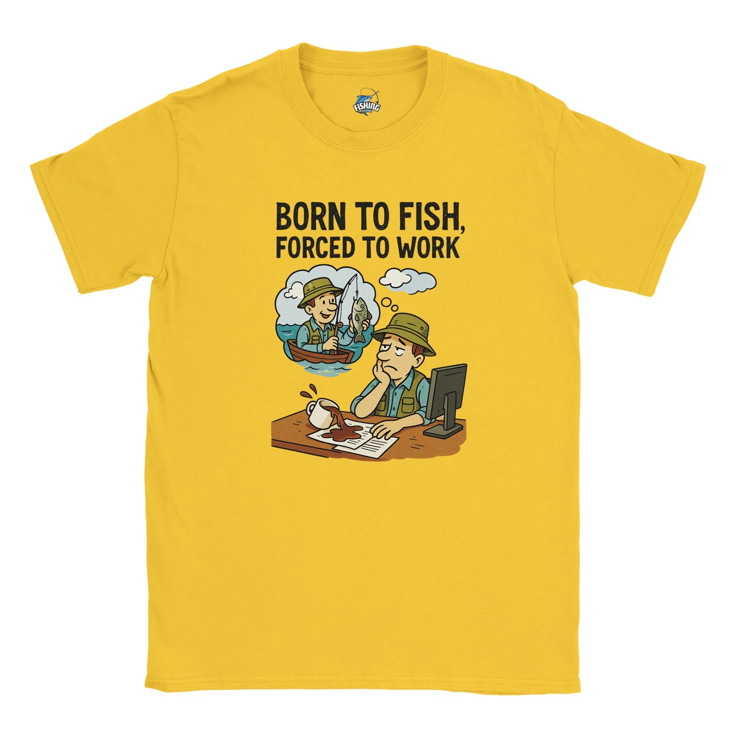 Born to Fish, Forced to Work Fishing T-shirt - view 6