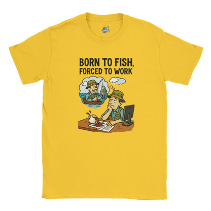 Born to Fish, Forced to Work Fishing T-shirt - view 6