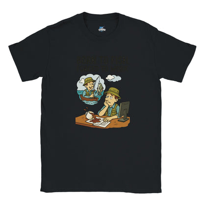 Born to Fish, Forced to Work Fishing T-shirt - view 4