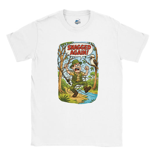 Snagged Again! Fishing T-shirt - Fishing Central Australia