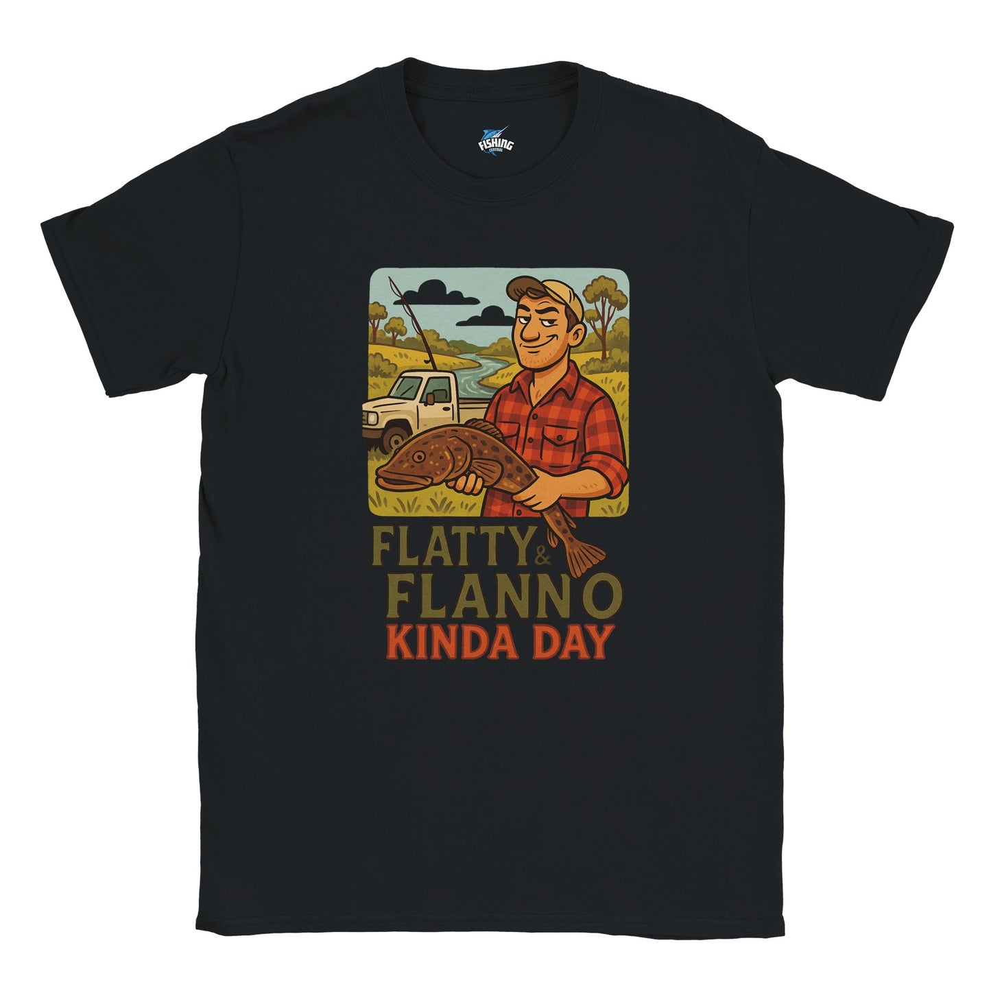 Flatty & Flanno Kinda Day Fishing T-shirt - view 2