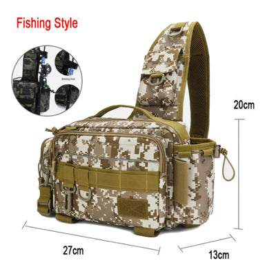 Crossbody Fishing Tackle Utility Bag