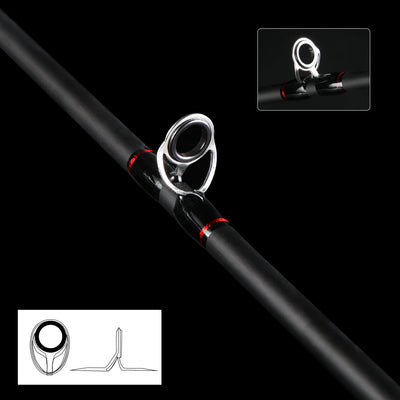 Warg Series Carbon Lure Rod with Ceramic K-Guides