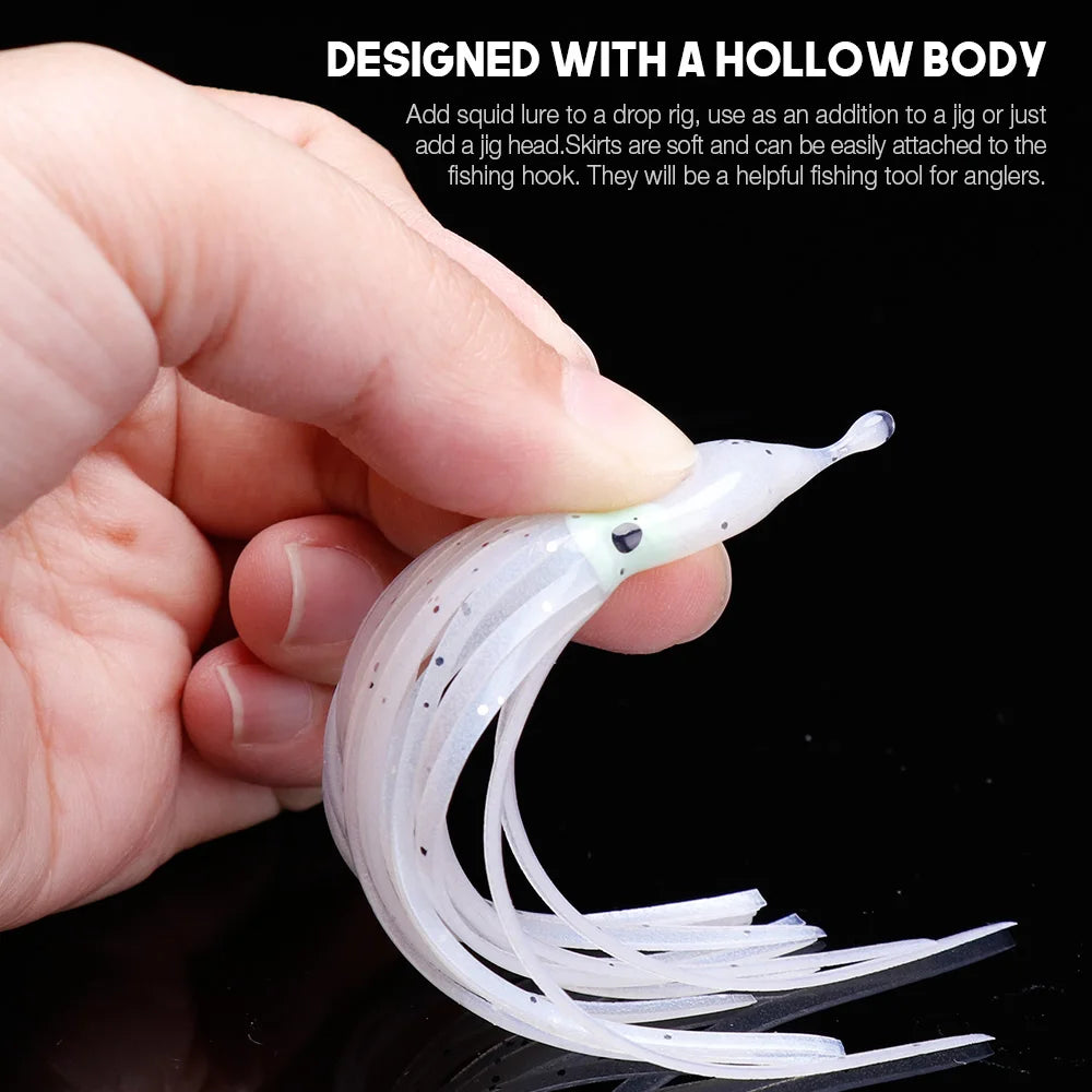 Luminous Octopus Silicone Lure Set for Sea Fishing