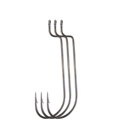 Offset Barbed Carp Hooks for Soft Worm Baits