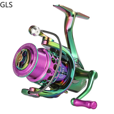 Multicolor Spinning Reel for Saltwater and Freshwater Use