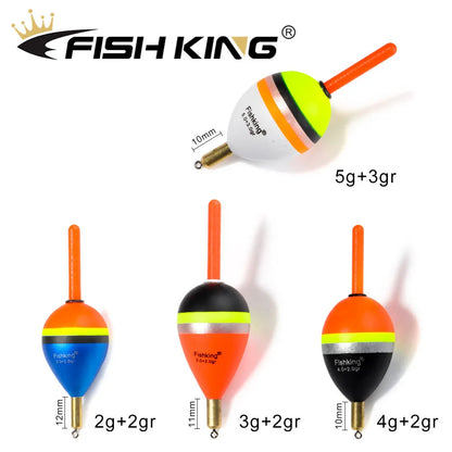 Copper Tip Vertical Fishing Floats Set
