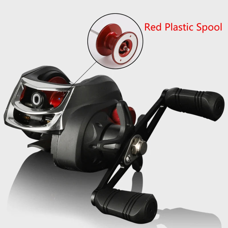 Winter Baitcasting Reel with Magnetic Brake and Color Options