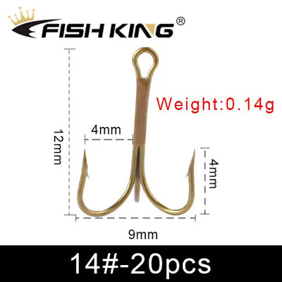 Triple Treble Hooks for Bass Fishing Tackle