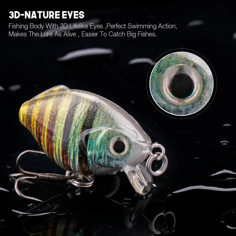 Topwater Mini Crankbait Lure Set for Trout and Pike
