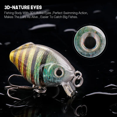Topwater Mini Crankbait Lure Set for Trout and Pike