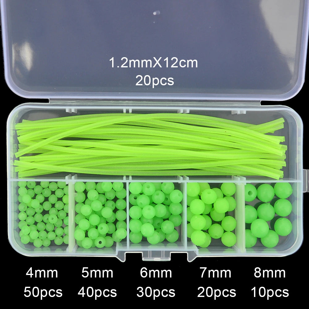 Glow Fishing Beads and Tubes Set