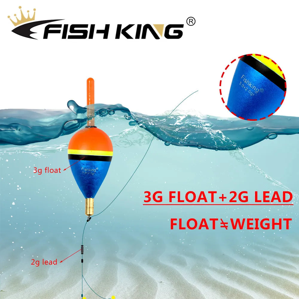 Copper Tip Vertical Fishing Floats Set