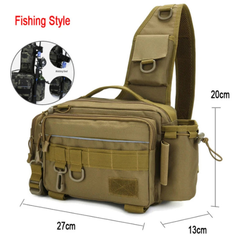 Crossbody Fishing Tackle Utility Bag