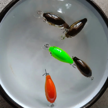 Mini Wobblers Lure Set with Tackle Box