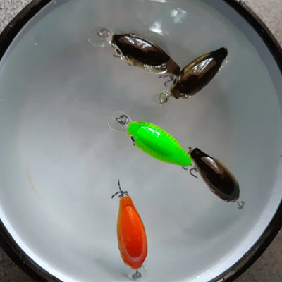Mini Wobblers Lure Set with Tackle Box
