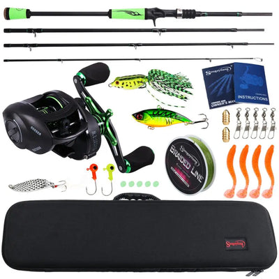 Carbon Casting Rod Kit with Reel and Tackle