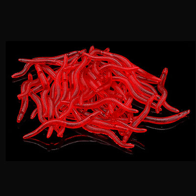 Soft Red Worm Bait Set for Carp Fishing