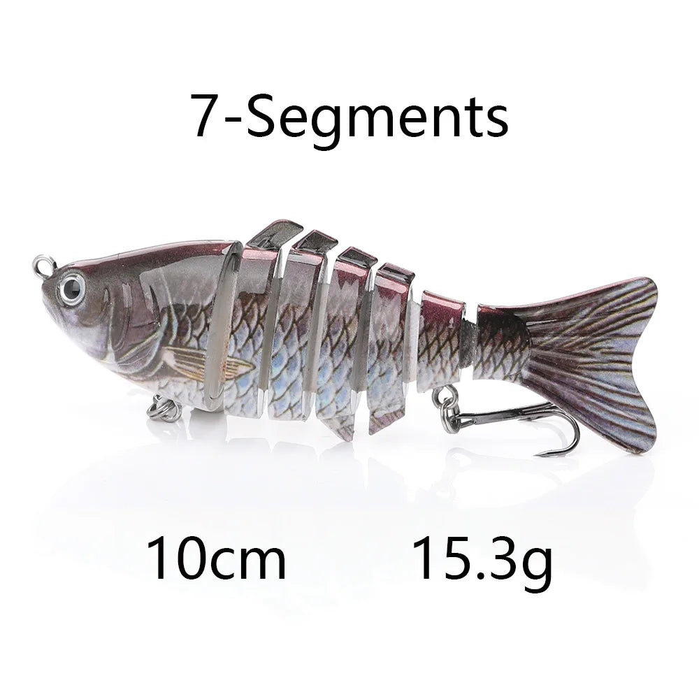 Jointed Sinking Swimbait Lures for Pike