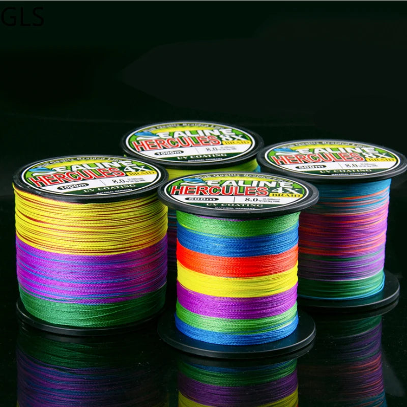 Multicolor Braided Fishing Line PE Multifilament Saltwater Line