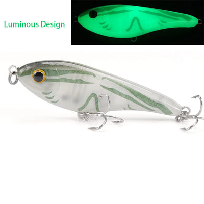 Sinking Jerkbait Vib Lure with Origin Hooks for Pike