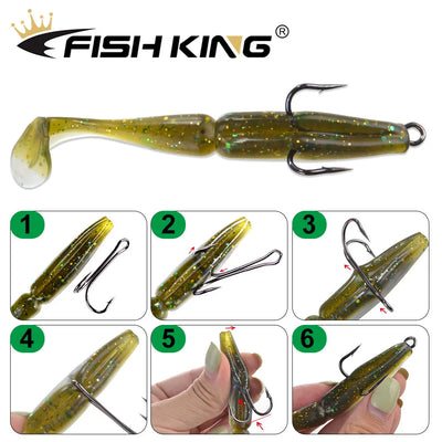 Double Duple Hooks for Soft Lure Carp Fishing