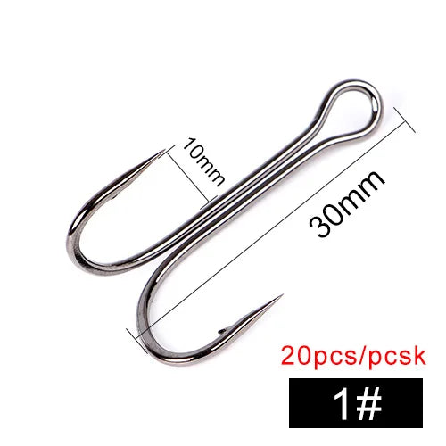 Double Duple Hooks for Soft Lure Carp Fishing