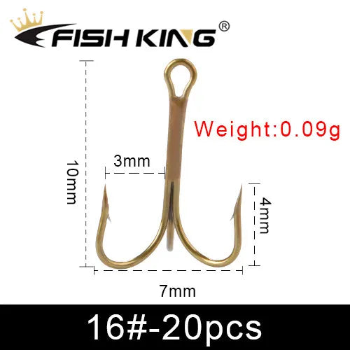 Triple Treble Hooks for Bass Fishing Tackle
