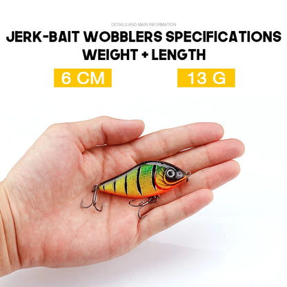 Winter Jerkbait Vib Lures Set with Hooks