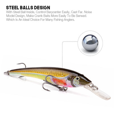Bionic Floating Minnow Fishing Lure for Pike