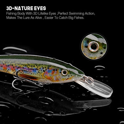 Bionic Floating Minnow Fishing Lure for Pike