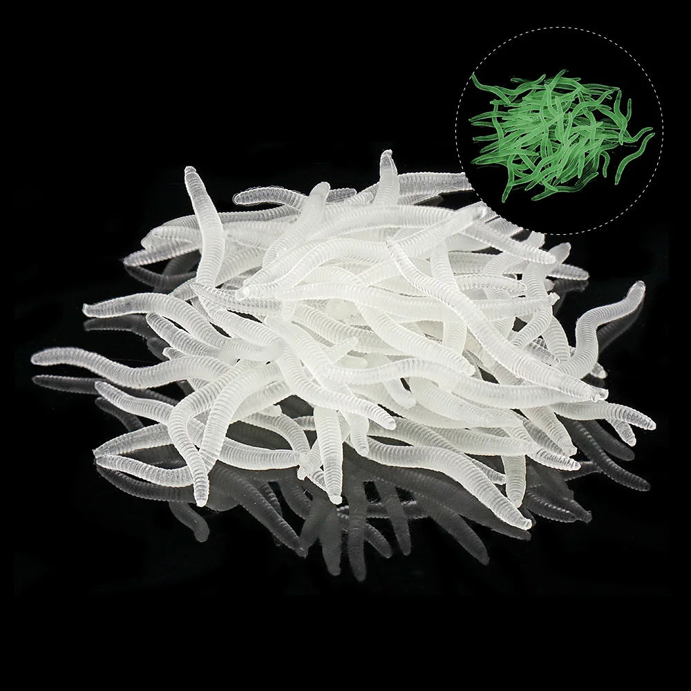 Soft Red Worm Bait Set for Carp Fishing