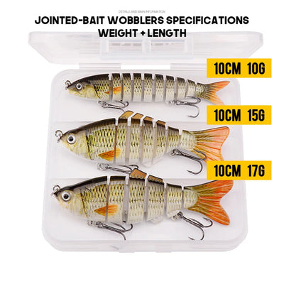 Jointed Trolling Lure Set for Pike Fishing