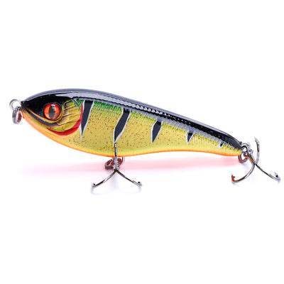 Sinking Jerkbait Vib Lure with Origin Hooks for Pike