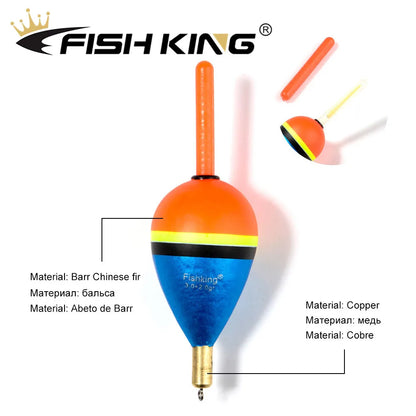 Copper Tip Vertical Fishing Floats Set