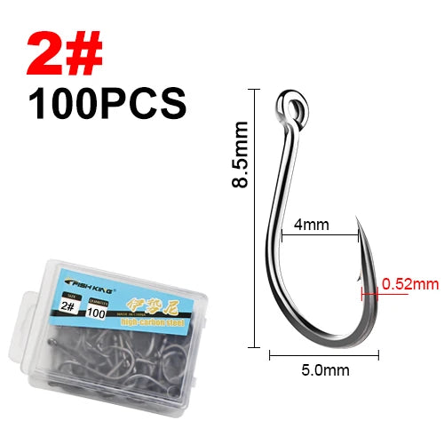 Strong Barbed Hooks for Saltwater Fishing