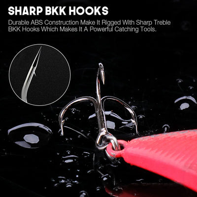 Luminous Sinking Jerkbait VIB for Pike
