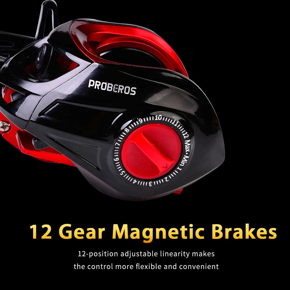 High Speed Baitcasting Reel with Magnetic System