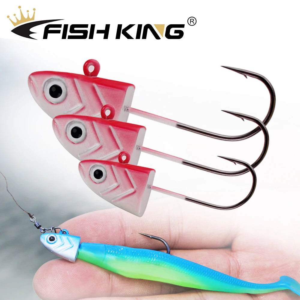 Minnow Jig Hooks with Silicone Artificial Bait