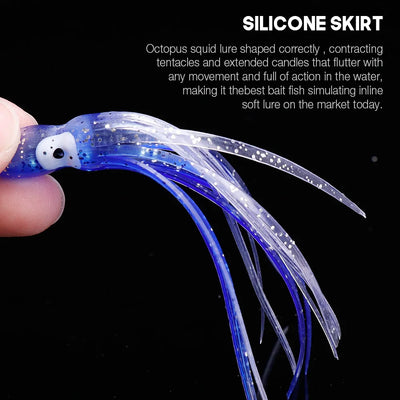 Luminous Octopus Silicone Lure Set for Sea Fishing