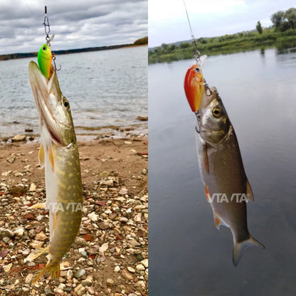 Mini Wobblers Lure Set with Tackle Box