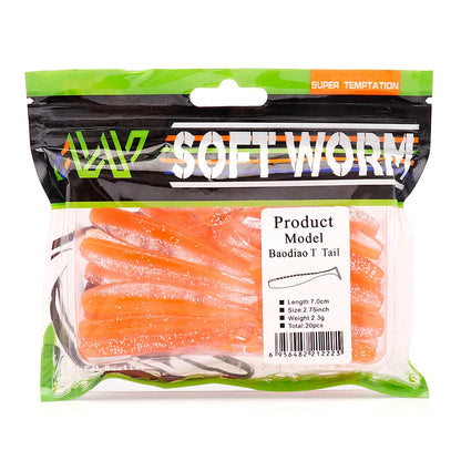 Soft Shad Lure Pack for Pike and Bass Fishing