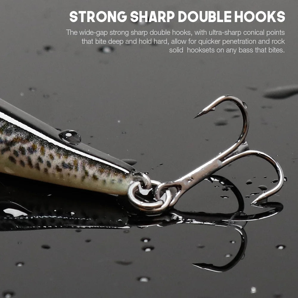 Jointed Floating Minnow Lure for Pike